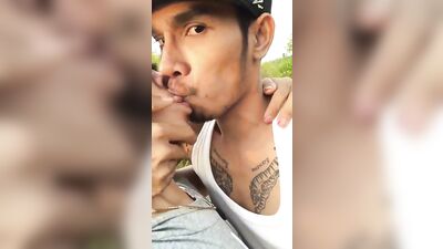 Outdoor Passionate Kiss: Public Outside