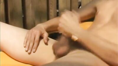 Jerking in my Backyard: Blond Boys Cum Shots!