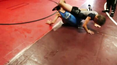 Young Wrestlers Beating Up And Turning On Themselves In HARDCORE SINGLET-CLAD LADS 2!