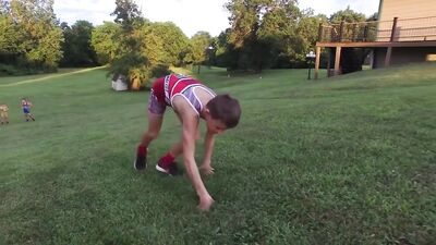 Young Wrestlers Beating Up And Turning On Themselves In HARDCORE SINGLET-CLAD LADS 2!