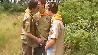 Camp Scouts #4 - Action Cum Shots Group Sex