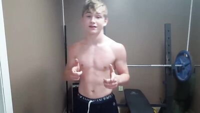 Gay Fitness Lesson: Blond Boys Muscle Boys!