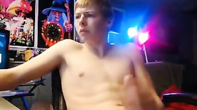 Glens Cum Shot Handjob Teen Solo - Explosive Cam Action!