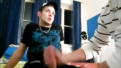 Gay First Time Cumshot Adventure with Straight Best Friend!