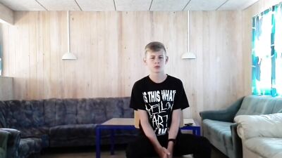 Blond Boys Web Cam Solo - Rasmus Coming Out Confession!