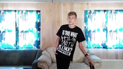 Blond Boys Web Cam Solo - Rasmus Coming Out Confession!