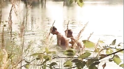 Sexy boys - suck fuck cum near a lake