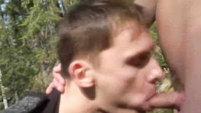 Forest Twinks Deliver Hardcore Action in Public