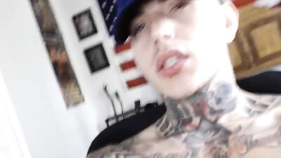 Jerking his big cock - Hardcore action with Gayboy.ca!