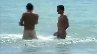 Two Naked Friends: A Gay Porn Adventure at the Beach!