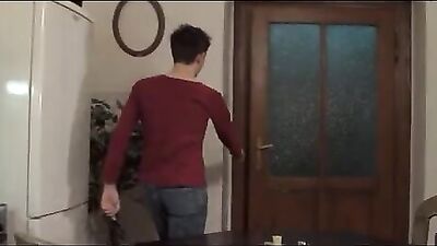 Threesome with the Kitchen Fitters: Action Bareback Menage à Trois