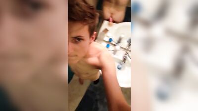 Mirror Boys Dildo Ride - Gay Amateur Solo Ass Play