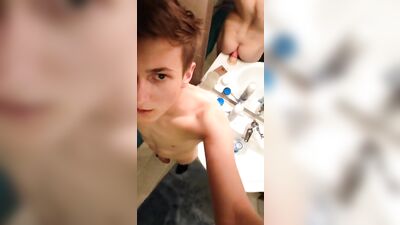 Mirror Boys Dildo Ride - Gay Amateur Solo Ass Play