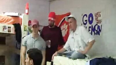 Frat Boy Initiation: Double Penetration and Anal Bondage