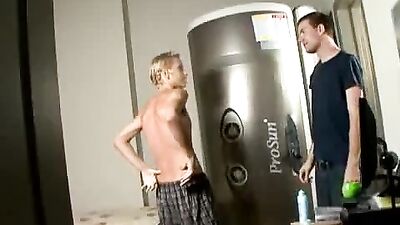 Tanning booth straight boy gay boys sex