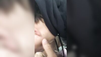 Twink Oral Gangbang in the Car - Twink Sucks Friends Cock In The Car