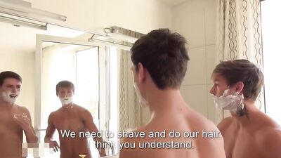 Handsome Lads Bareback Fuckfest - Gay Porn Video Action