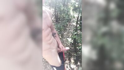 Forest Outdoor Amateurs Cum Shots Solo Porn