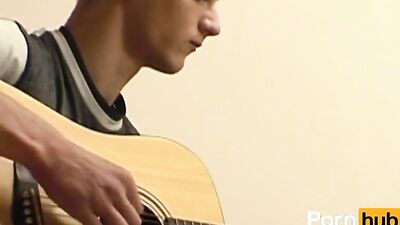 Boy with a Gitar Unleashed: Hardcore Action with Bareback Big Cocks!