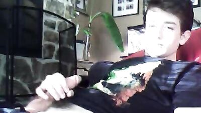Dark haired jerker