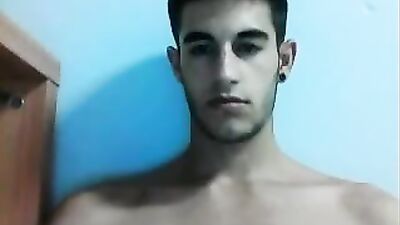 Spanish Handsome Ass with Round Fit Cock on Cam