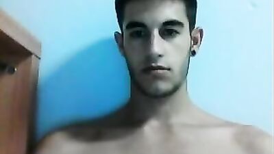 Spanish Handsome Ass with Round Fit Cock on Cam