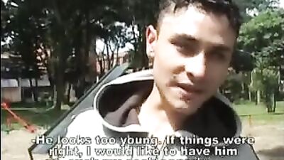 Latin Boys Bareback 3-Way Suck and Cum Frenzy