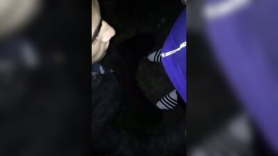 Public Blowjob Orgy - Amateur Oral Action Outside Building