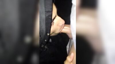 Public Blowjob Orgy - Amateur Oral Action Outside Building