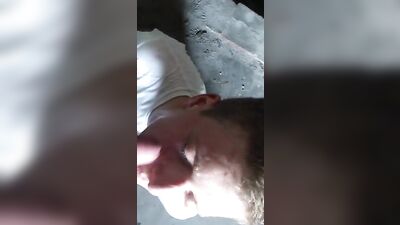 Outdoor Amateur Blond Boys Facial Cumshot Adventure!