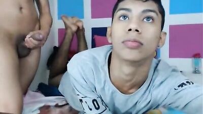 Latino Oral Web-Cam Cum Swallow - Sams New Adventure