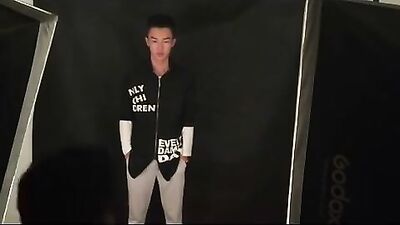 Asian Boy Posing Cum Shots - A Solo Photoshoot Adventure!