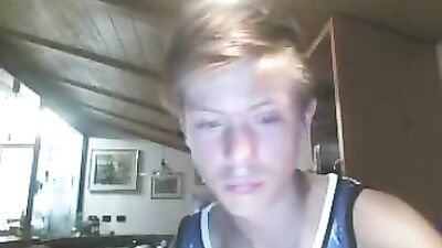 Young Blondies Private Gay Porn Show in Her Room!