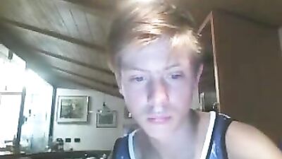 Young Blondies Private Gay Porn Show in Her Room!