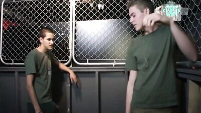 Two soldiers...