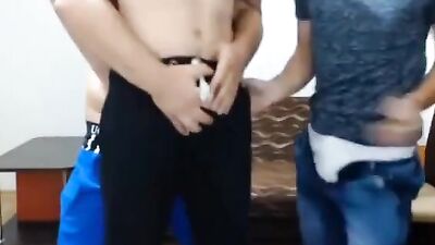 Gay Porn Tryout: Three Guys Exploring Same-Sex Desires!