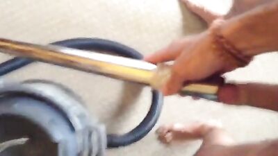Self-Service Vacuum Thrills: Cum Sucking Adventures with Vacuum Cleaner!