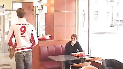 After A Meeting In A Cafe - Gay Cumshot Porn Video