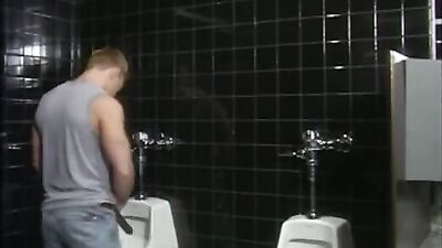 Bathroom Orgy: Gay Porn Group Sex with Cum Shots and Action