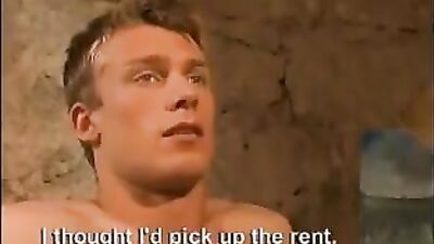 Gay Threesome in the Basement: Anal and Oral Delights