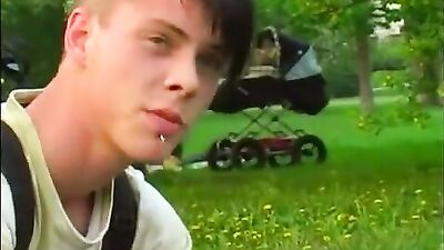 Skating Sex Spree: Bareback Cum Shots Public Outside