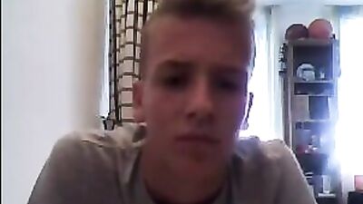 Blond Boys Cum Shots Handjob