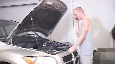 Gay Sex On A Car - Raw Cum Shots Action!