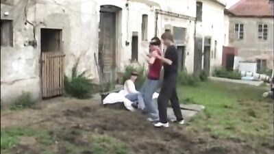 Hard Fucking With Chuck - Raw Bareback Cum Shots in Public Outside!