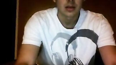 Kinky Cam Twink: Gay Solo Cumshot Web-Cam Action