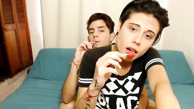 Hot Camboys on Blue Bed - Gay Porn Video