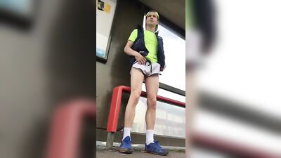 Handsome Boy in Public - Gay Cock Sucking Solo - Big Dicks and Solo Videos