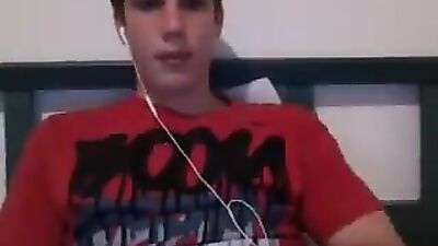 Sexy blonde shakes his beautiful cock well smooth