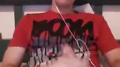 Sexy blonde shakes his beautiful cock well smooth