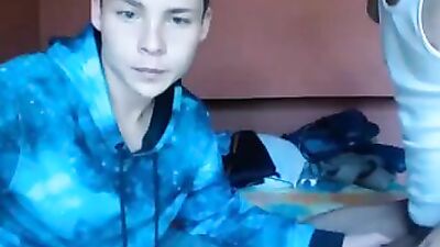 Colombian Very Cute Boy Sucks His Friends Cock On Cam